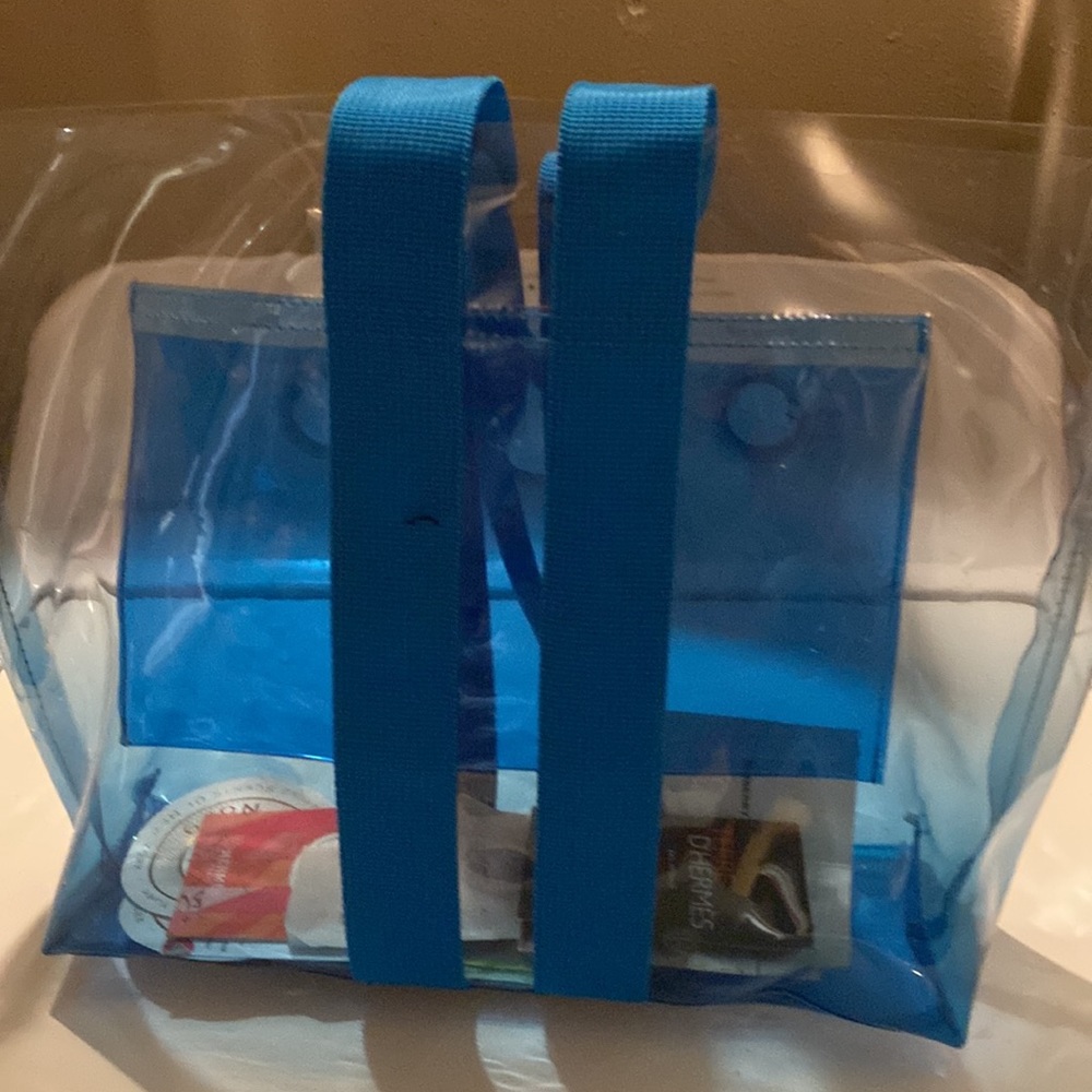 Saks Fifth Avenue PVC Ombre Tote Bag